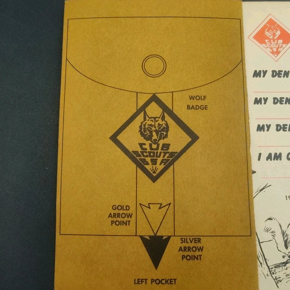 1954 Wolf Cub Scout Handbook Book Paperback VTG Educational‎ B10.1GA3405